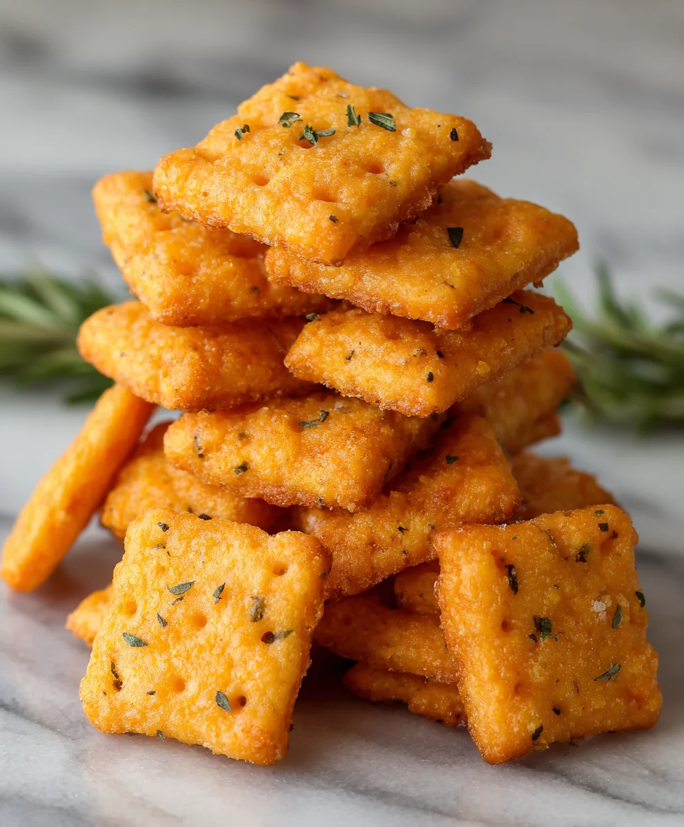Easy Homemade Cheddar Cheese Crackers - Cheez Its
