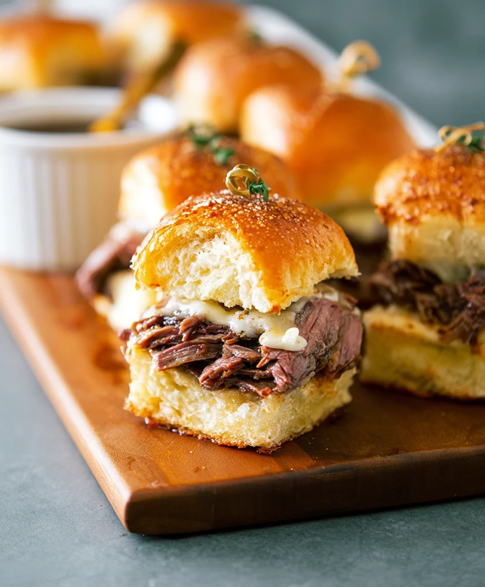 Easy French Dip Sliders - Flavorful Beef Sandwich Bites