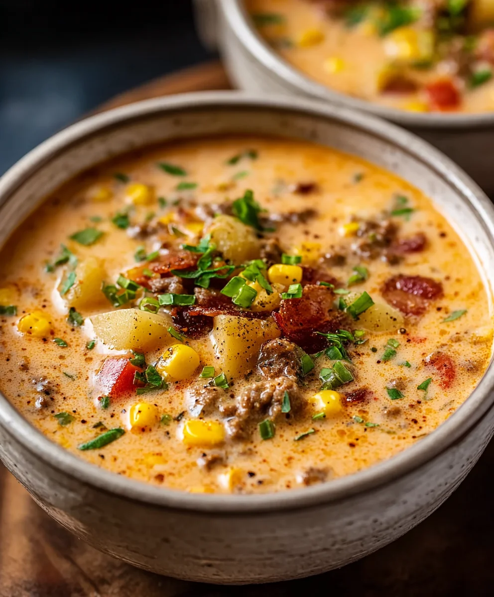 Creamy Cowboy Soup - Cozy Beef Weeknight Delight