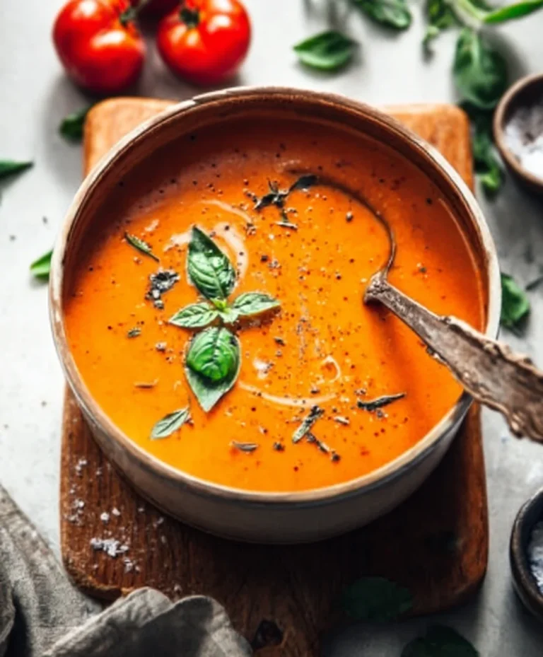 Creamy Tomato Soup with Canned Tomatoes – Cozy Winter Meal