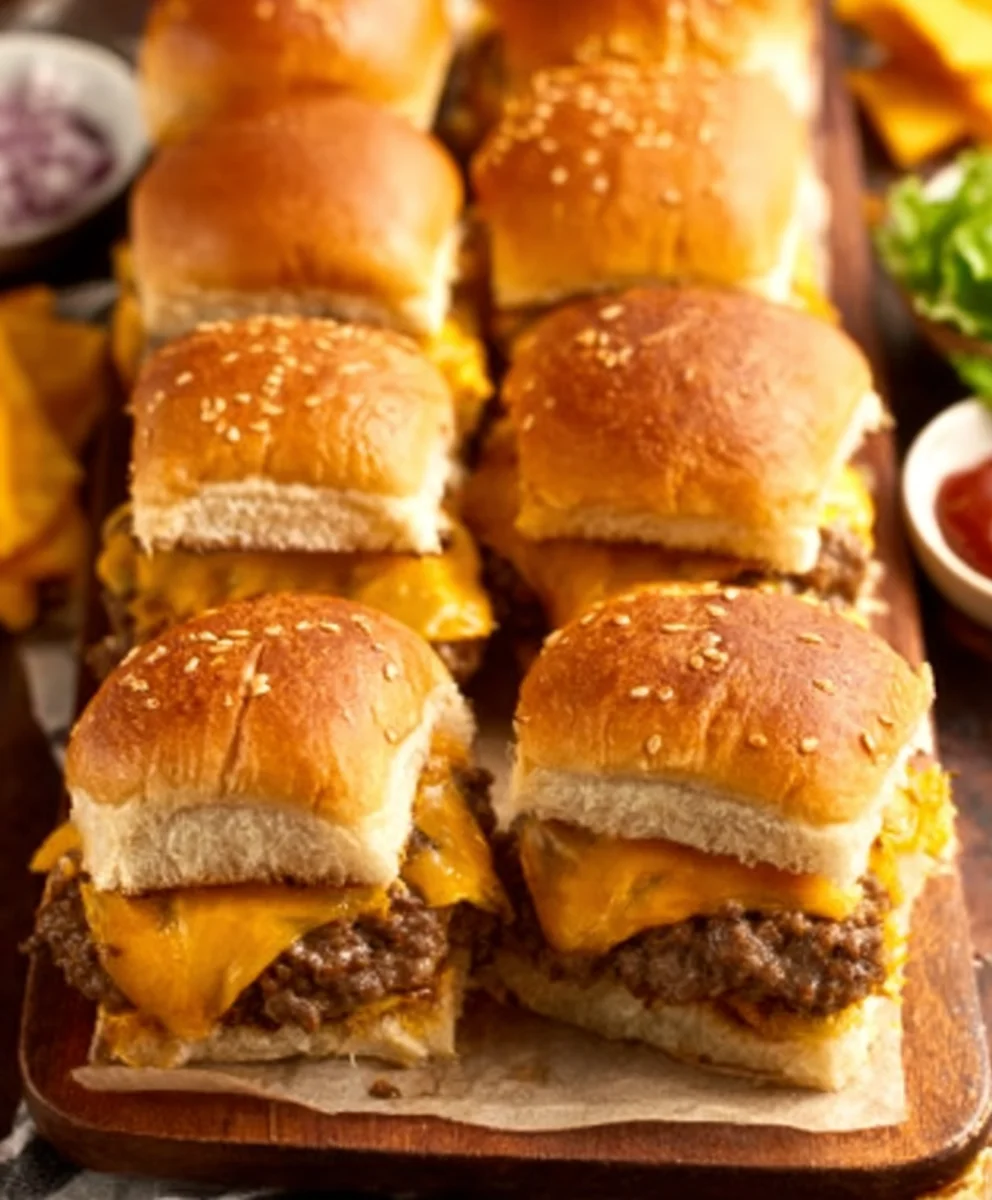 Cheeseburger Sliders - Quick & Delicious Mini Beef Burgers