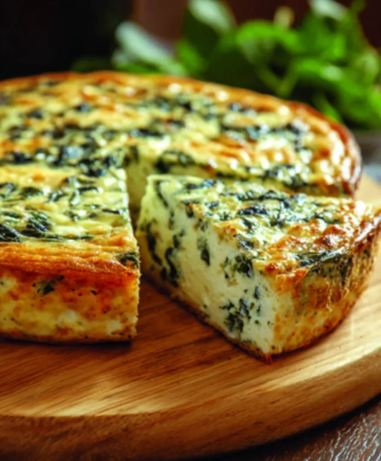 Spinach Cottage Cheese Crustless Quiche – Easy Healthy Meal