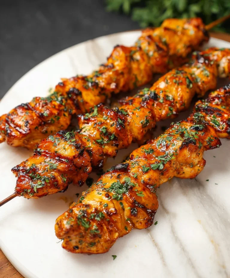 Easy Air Fryer Chicken Skewers – Quick & Delicious