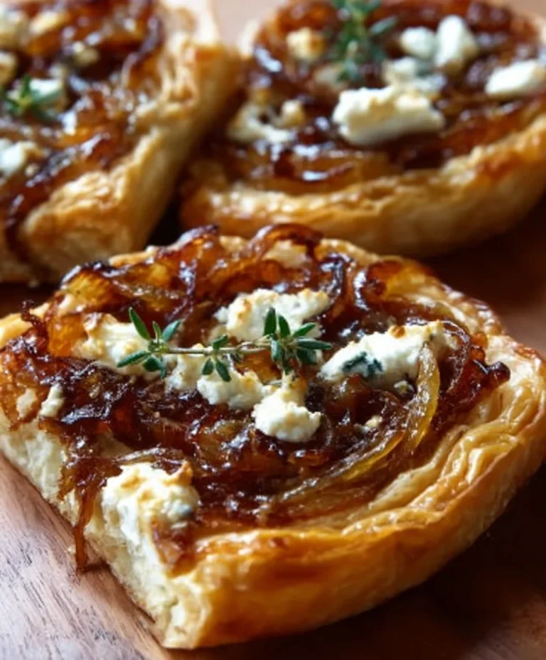 Caramelized Onion Goat Cheese Tarts Easy Recipe