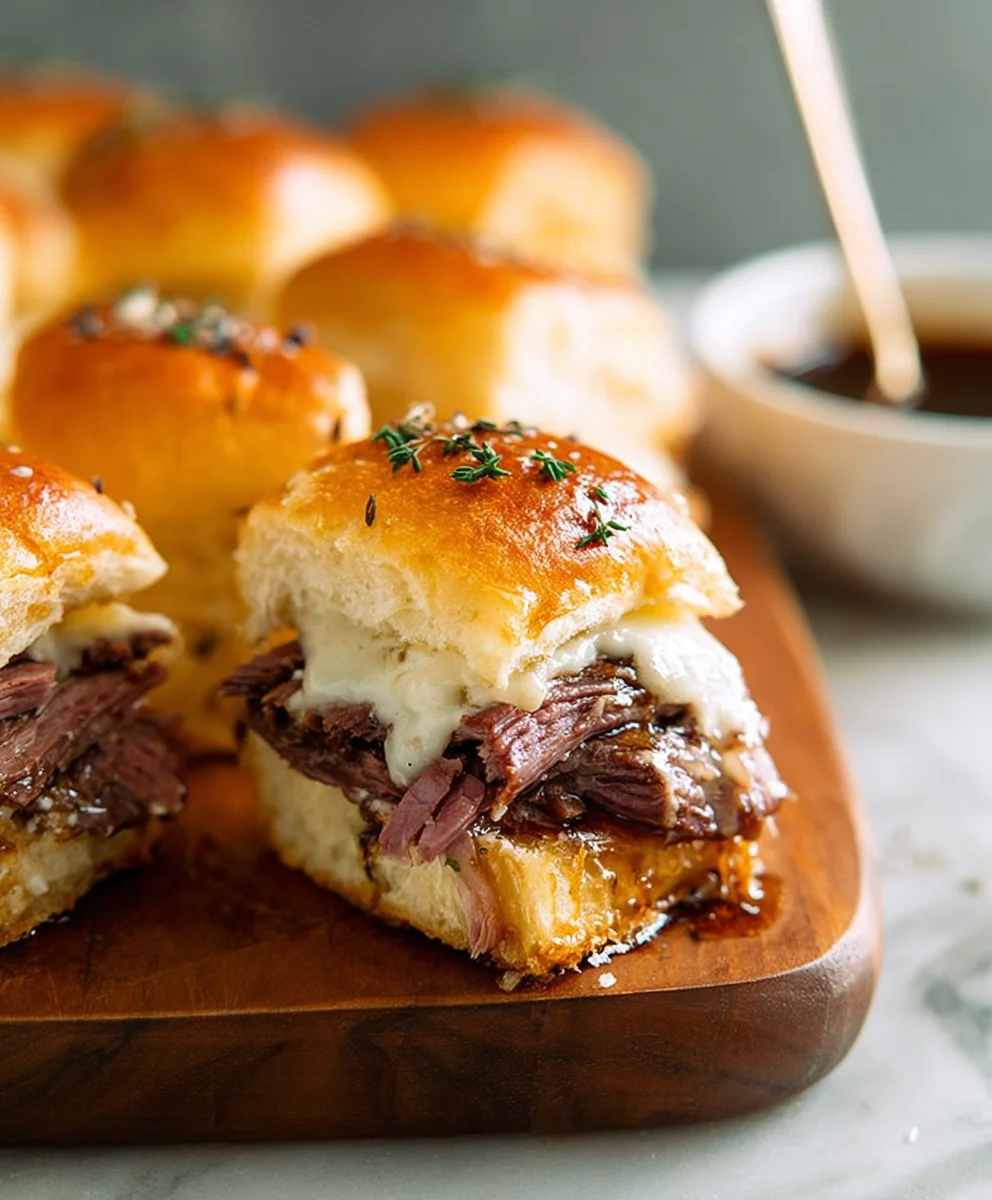 Easy French Dip Sliders - Flavorful Beef Sandwich Bites