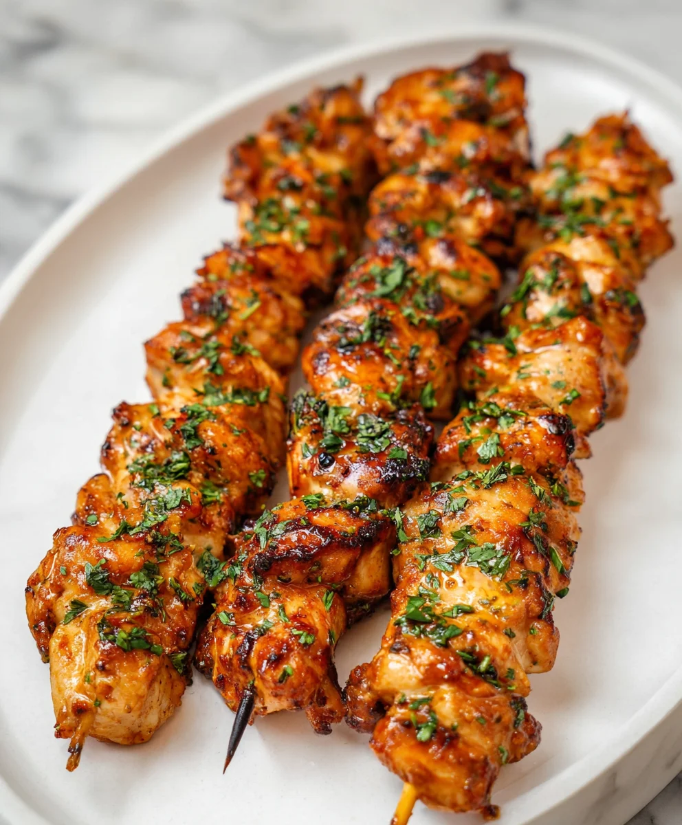 Easy Air Fryer Chicken Skewers - Quick & Delicious