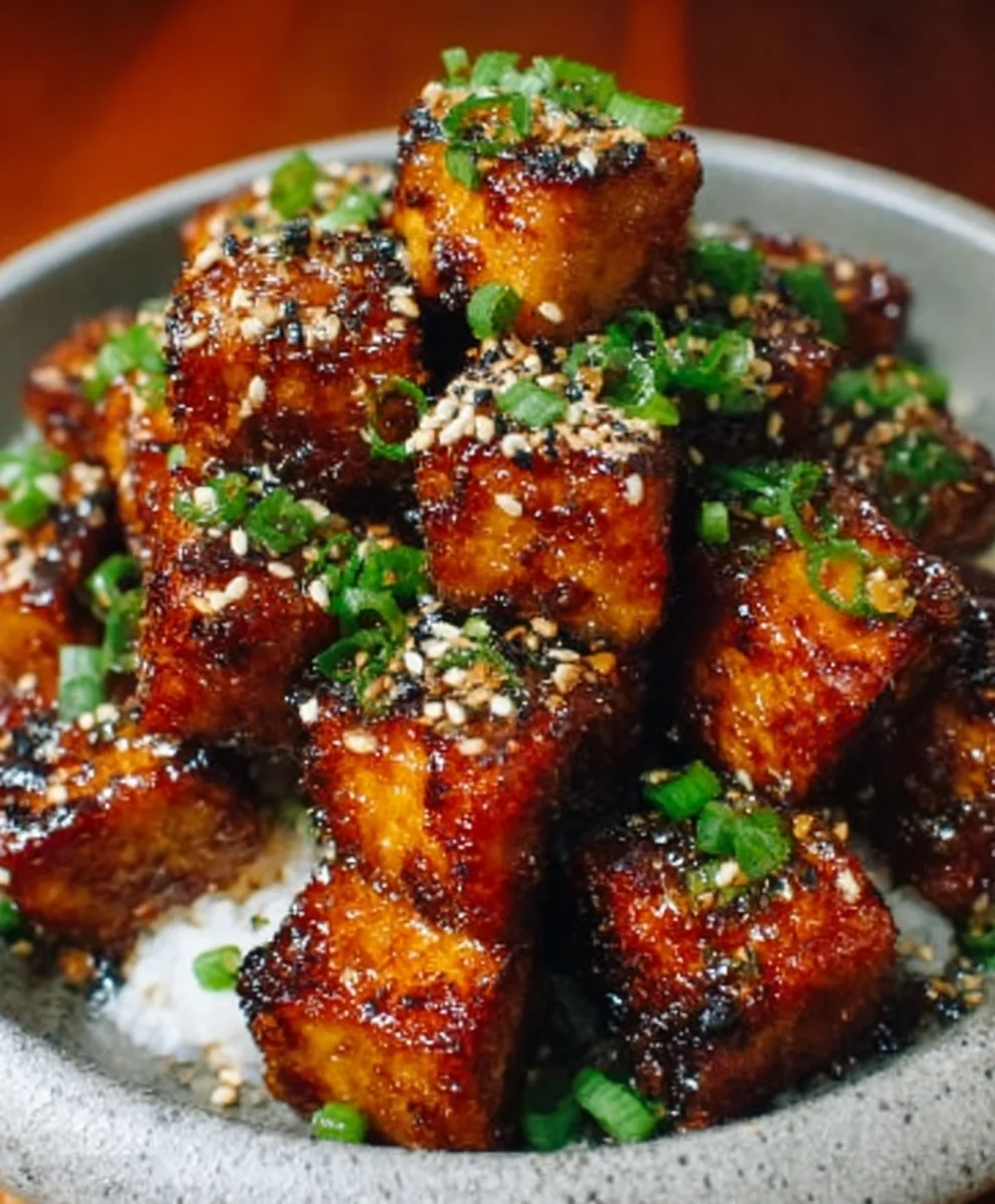 Amazing Crispy Honey Garlic Tofu Recipe