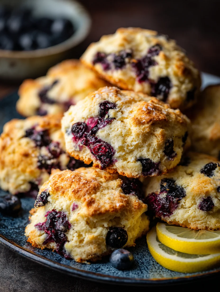 Sourdough Discard Blueberry Lemon Scones - Easy & Delicious
