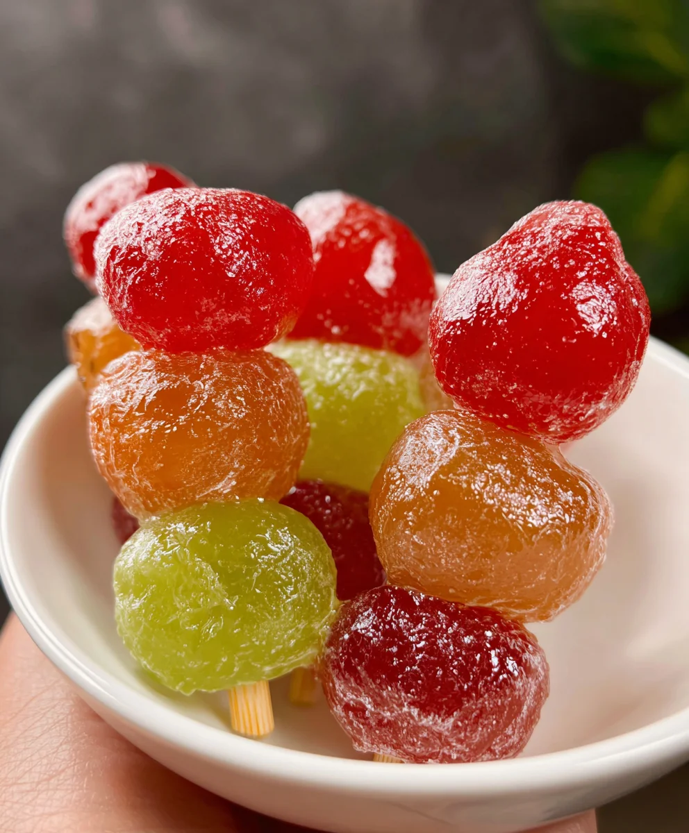 Easy Tanghulu Recipe-Sweet Crystal Candy Fruit