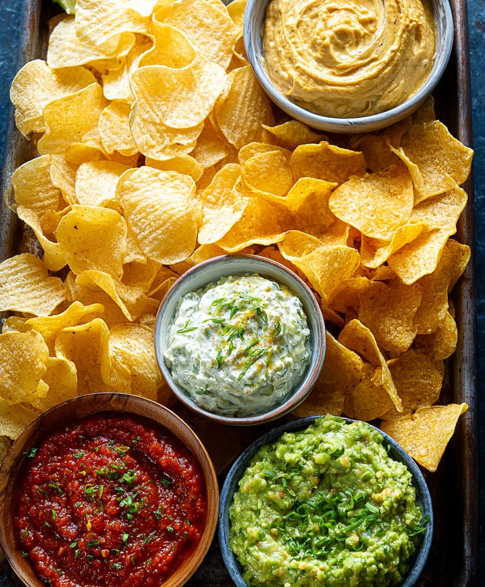 Easy Chips and Dip Platter Recipe - Perfect Party Appetizer