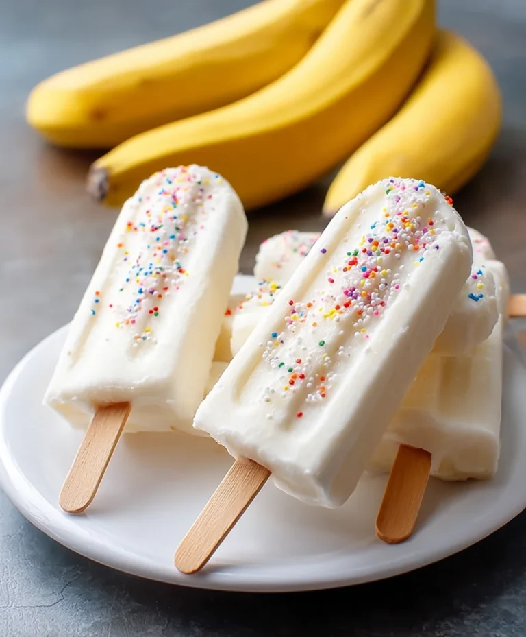 Easy Frozen Banana Yogurt Pops – Healthy Treat
