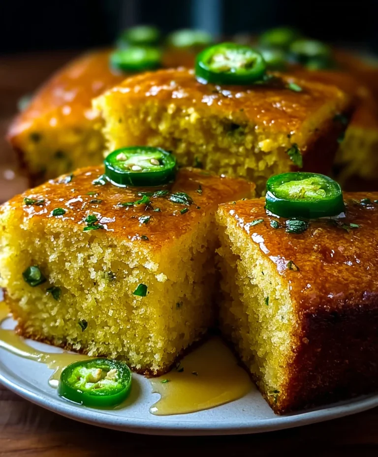 Spicy Jalapeño Cornbread with Lime Honey Glaze