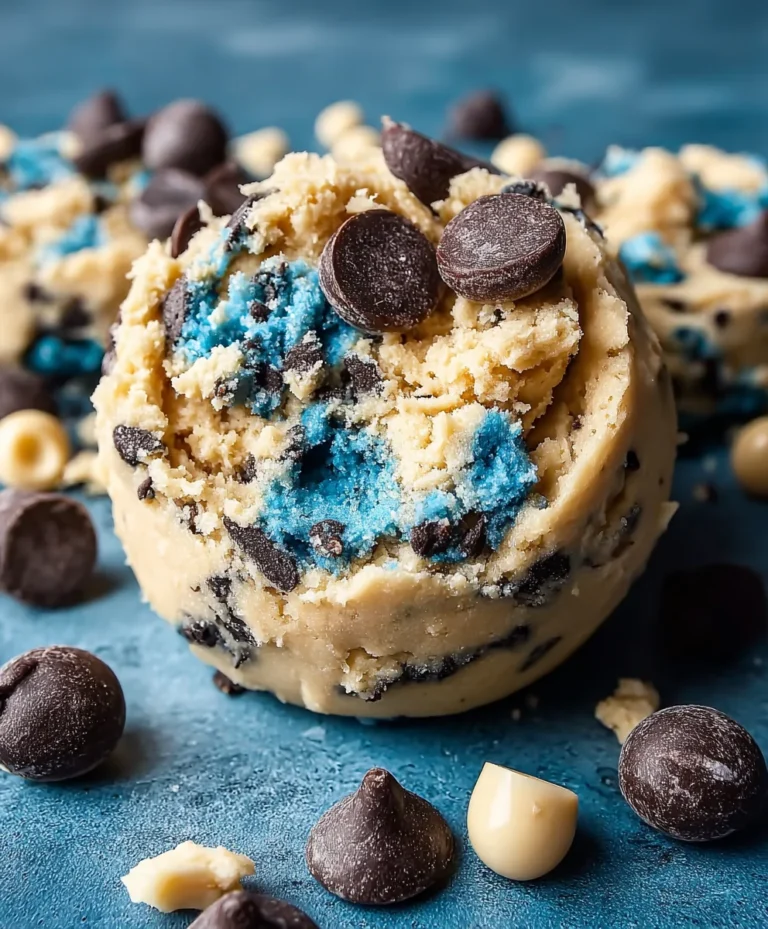 Cookie Monster Edible Cookie Dough Recipe
