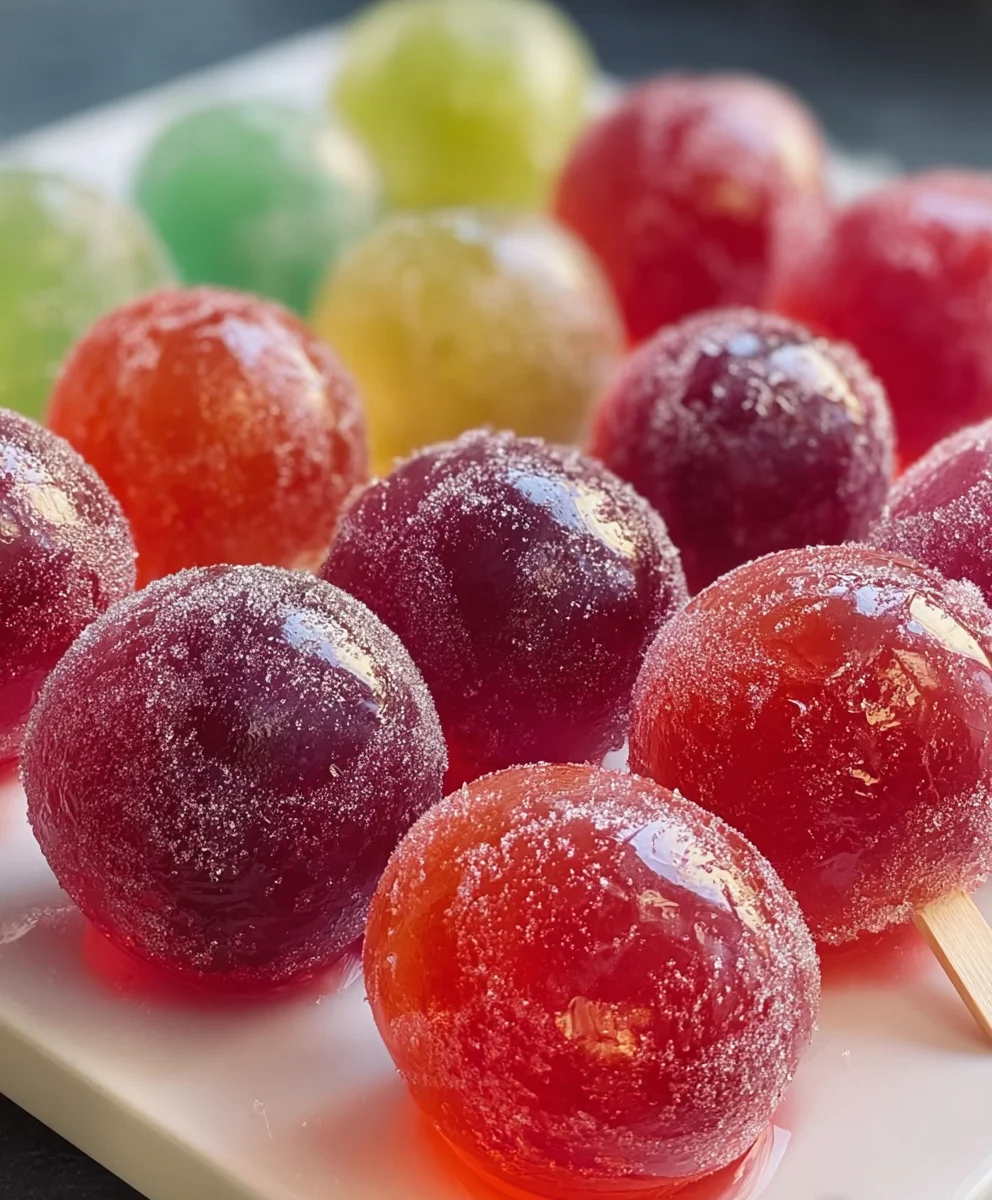 Easy Jell-O Candy Grapes - Frozen Treat