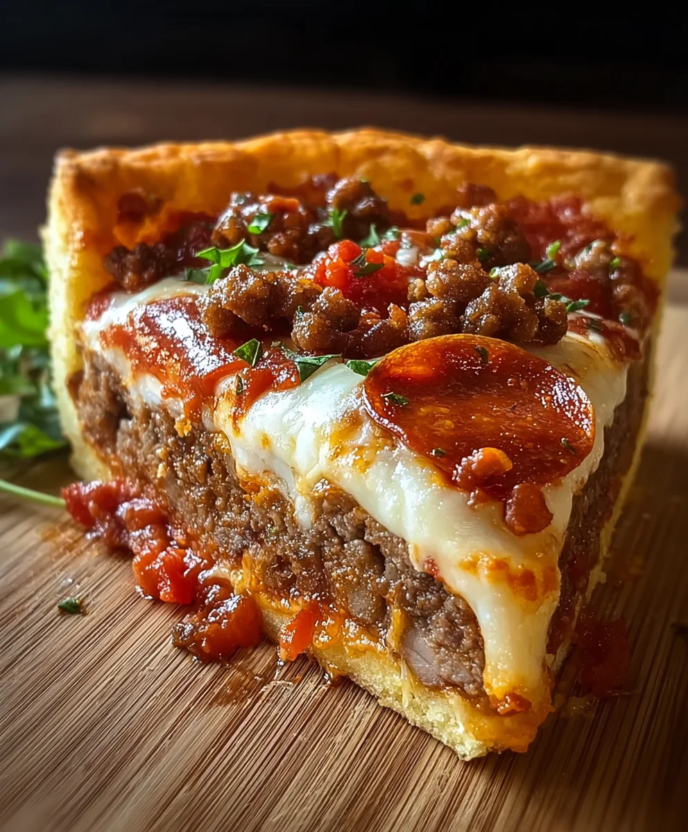 The Pizza Burger Pie Recipe - A Beefy Delight