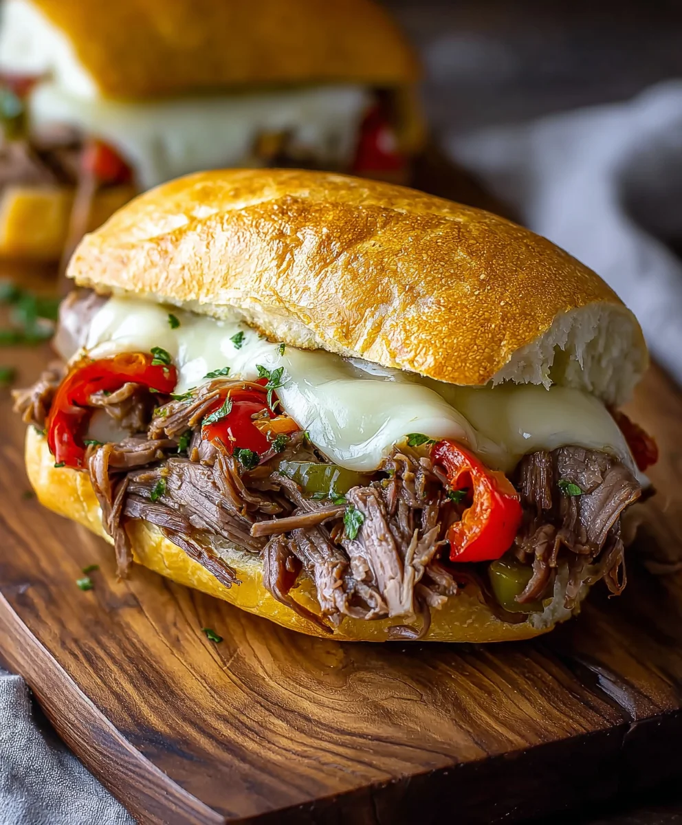 Cheesy Italian Beef Sandwiches-Quick & Delicious Recipe