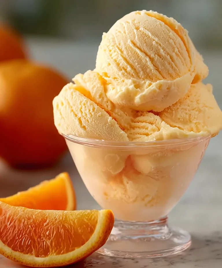 Orange Crush Sherbet- Easy Refreshing Frozen Treat