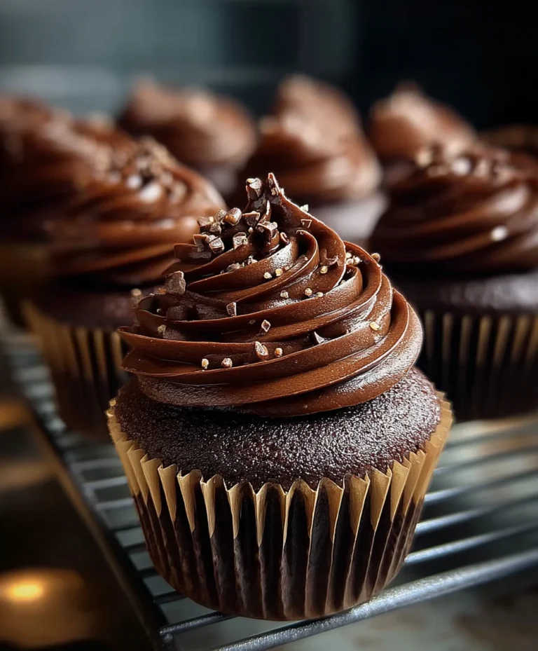 Rich Chocolate Fudge Cupcakes-Decadent Treat