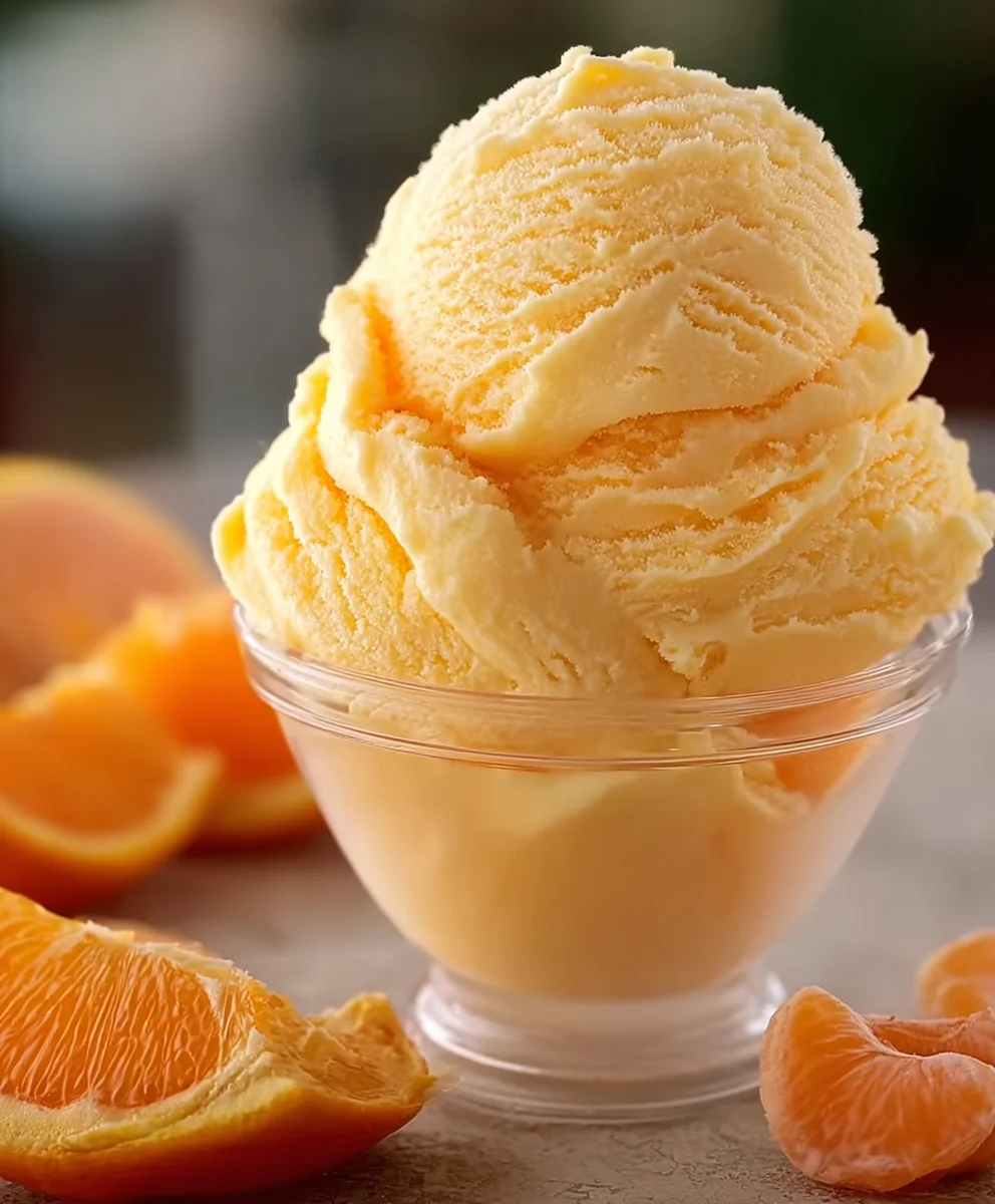 Orange Crush Sherbet- Easy Refreshing Frozen Treat