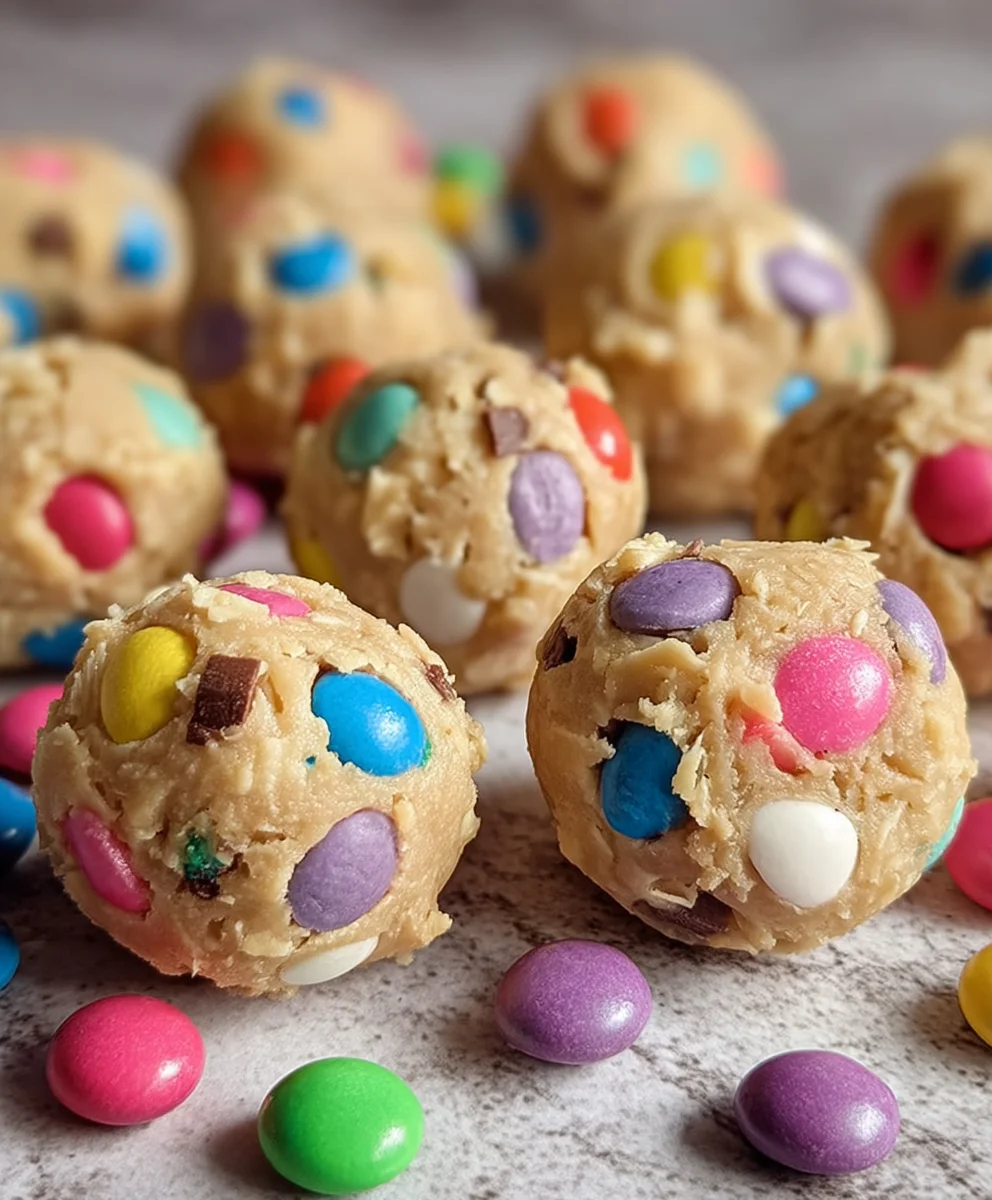 Easter Egg Cookie Dough Bites-No-Bake Treat