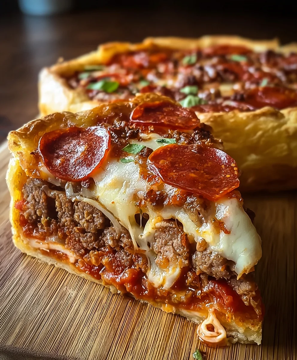 The Pizza Burger Pie Recipe - A Beefy Delight