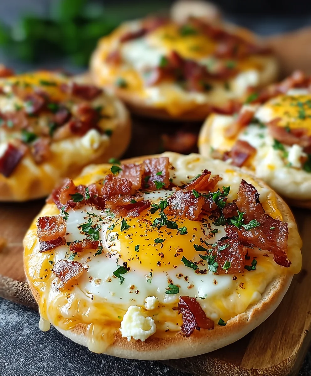 Easy English Muffin Breakfast Pizza Recipe