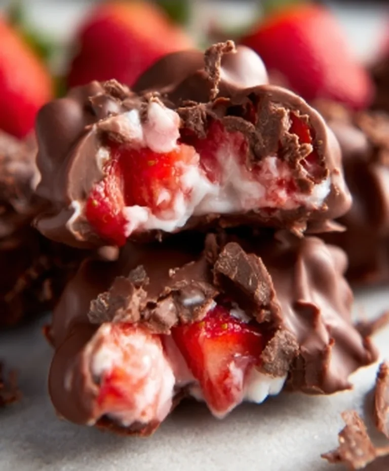 Chocolate Strawberry Yogurt Clusters-Viral Recipe