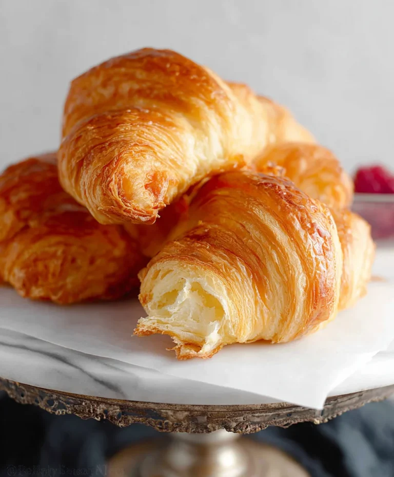 Flaky Homemade Croissants- Easy Recipe