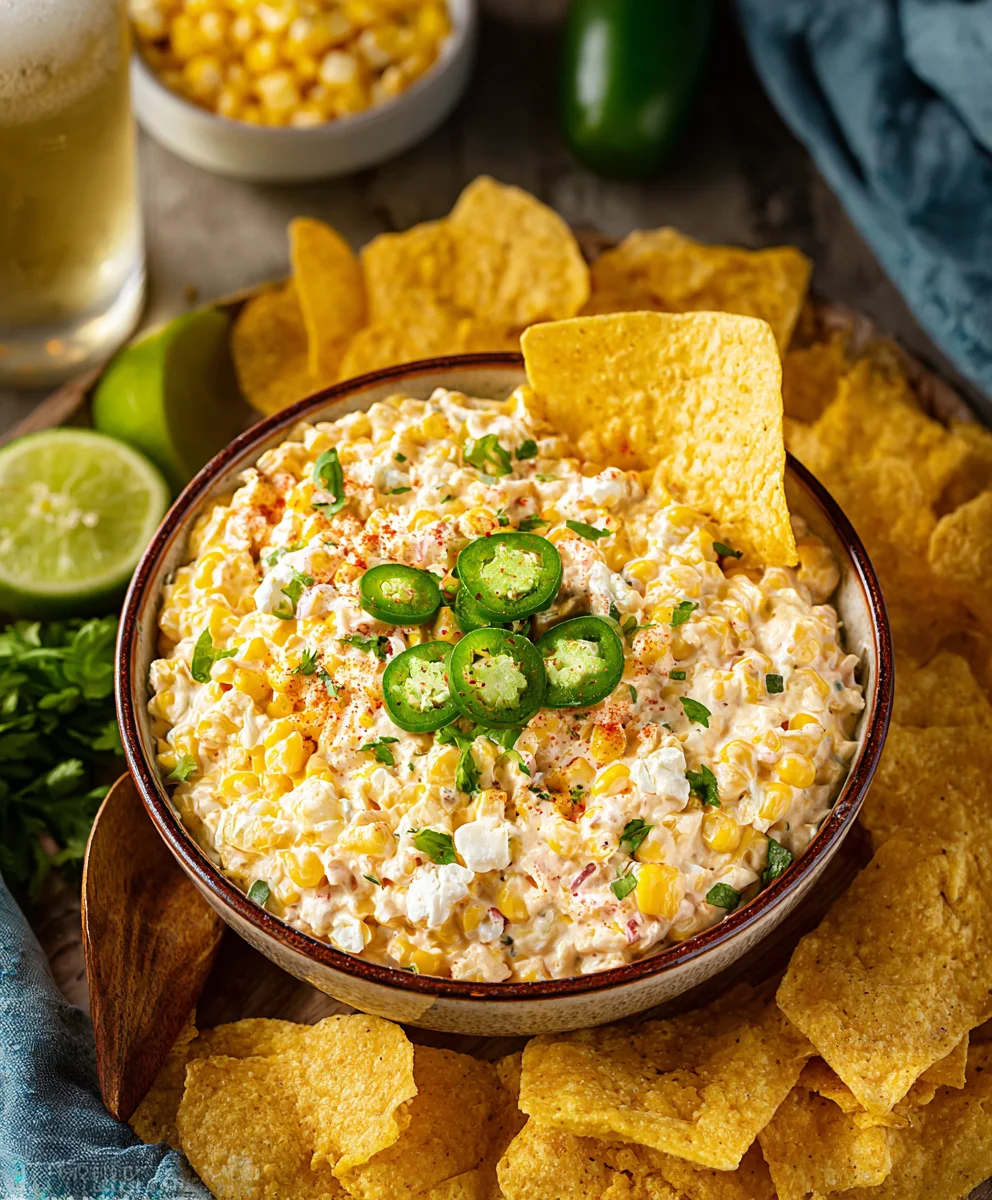 Slow Cooker Jalapeno Corn Dip - Easy Recipe
