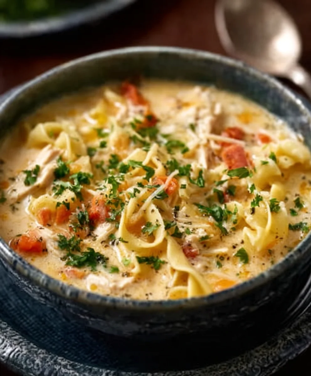Crack Chicken Noodle Soup - Easy Comfort Food