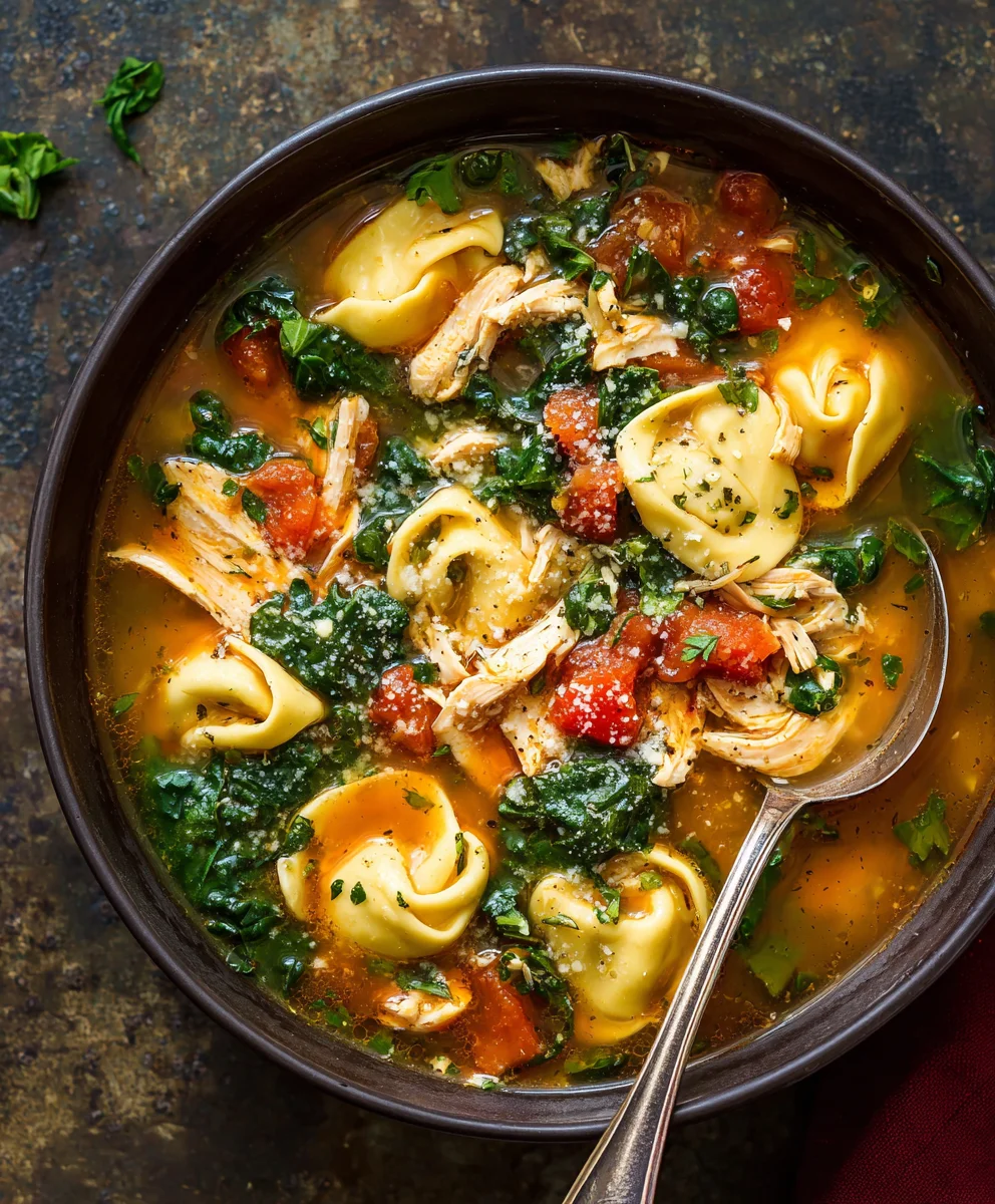 Easy Chicken Tortellini Soup Recipe - Quick & Hearty Dinner