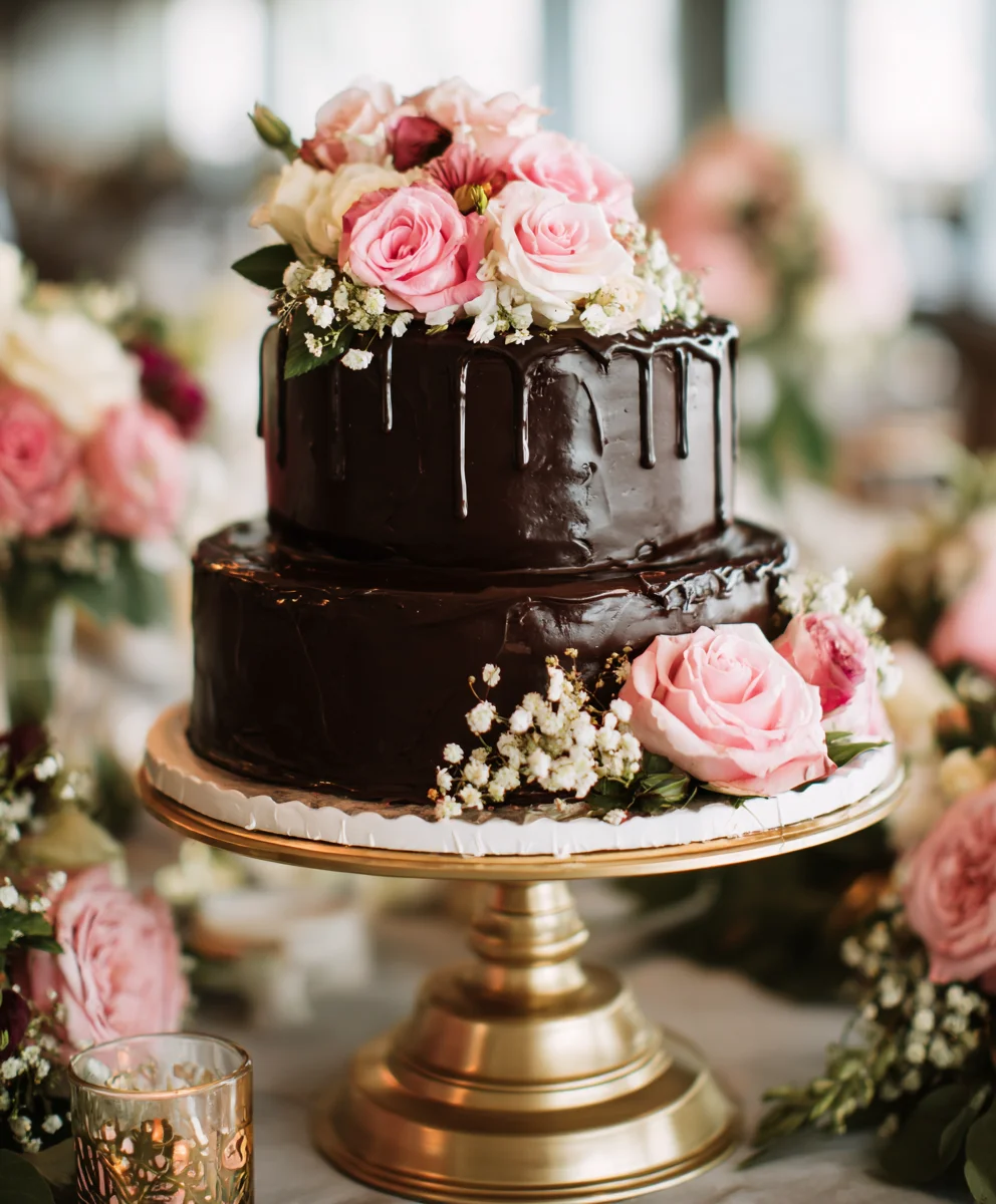 Elegant Black Tie Wedding Flower Grandmas-The Wool Factory