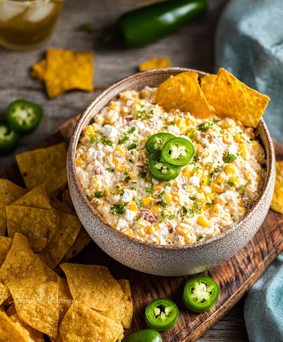 Slow Cooker Jalapeno Corn Dip - Easy Recipe