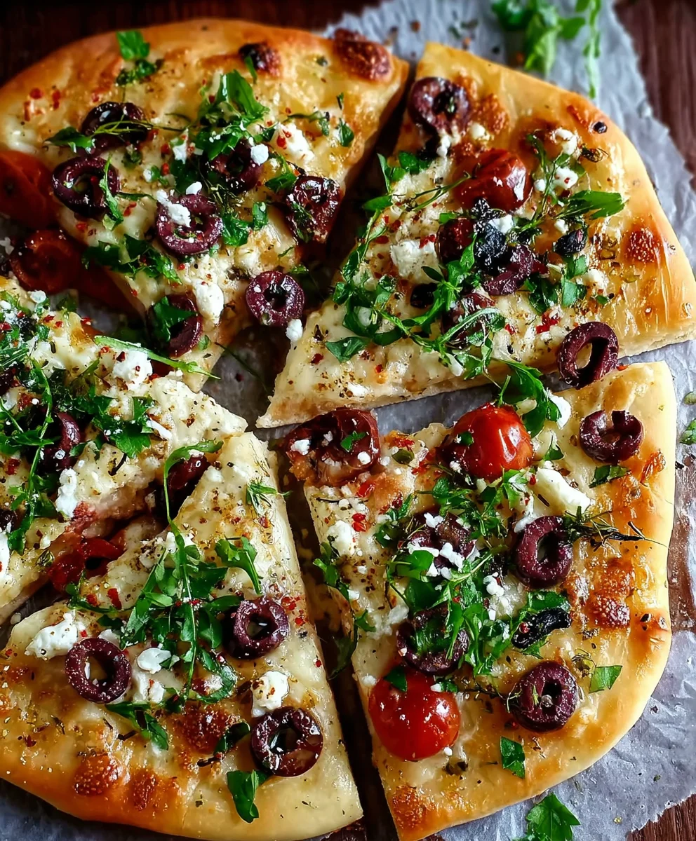 Easy Mediterranean Flatbread Recipe- Quick & Delicious