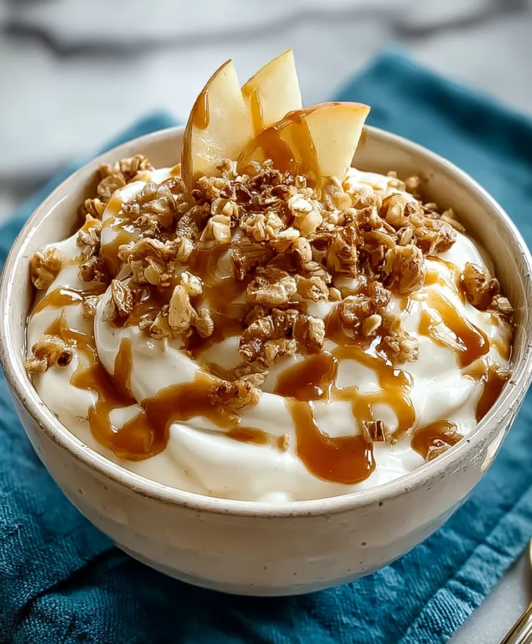 Caramel Apple Pie Yogurt Bowl – Easy Dessert Recipe