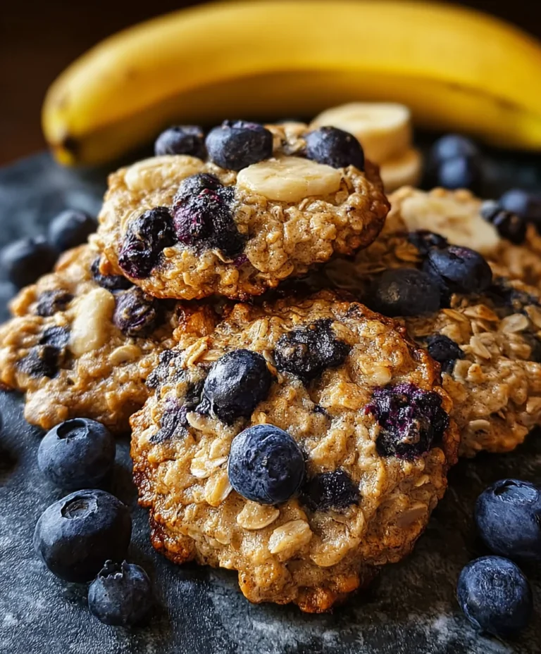 Banana Blueberry Breakfast Cookies-Easy Healthy Treat