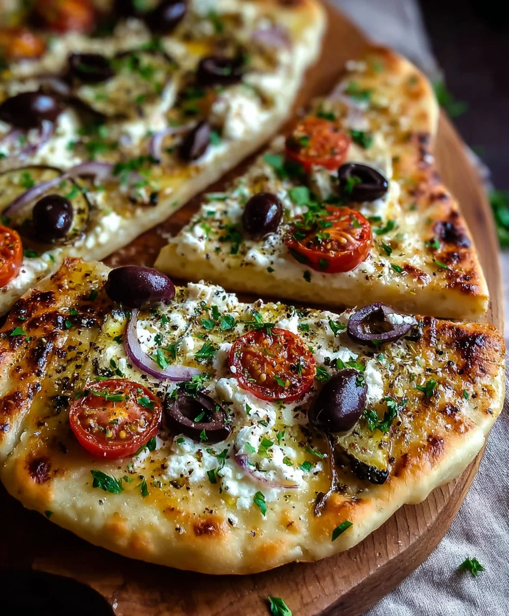 Easy Mediterranean Flatbread Recipe- Quick & Delicious