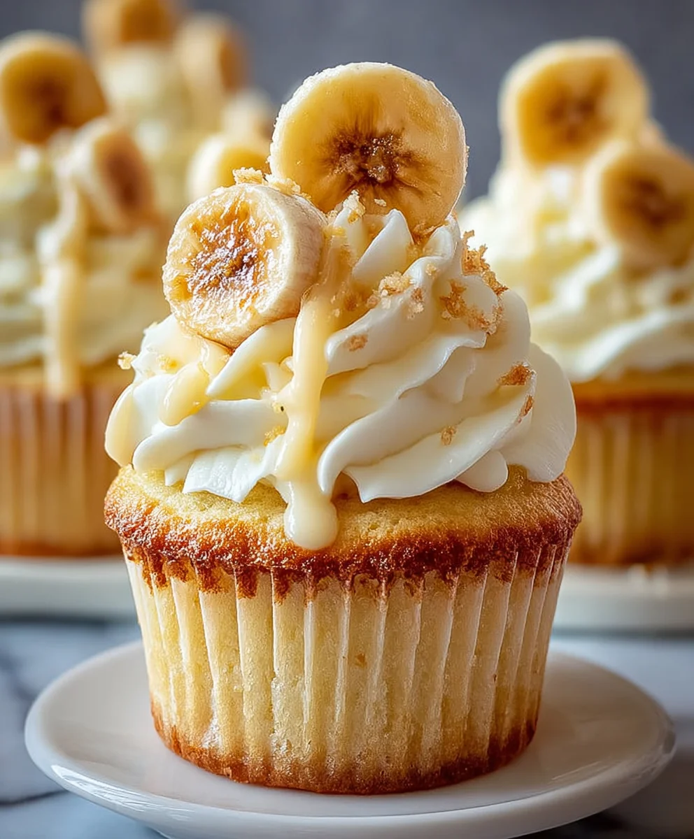 Banana Pudding Cupcakes-Creamy & Delicious Dessert