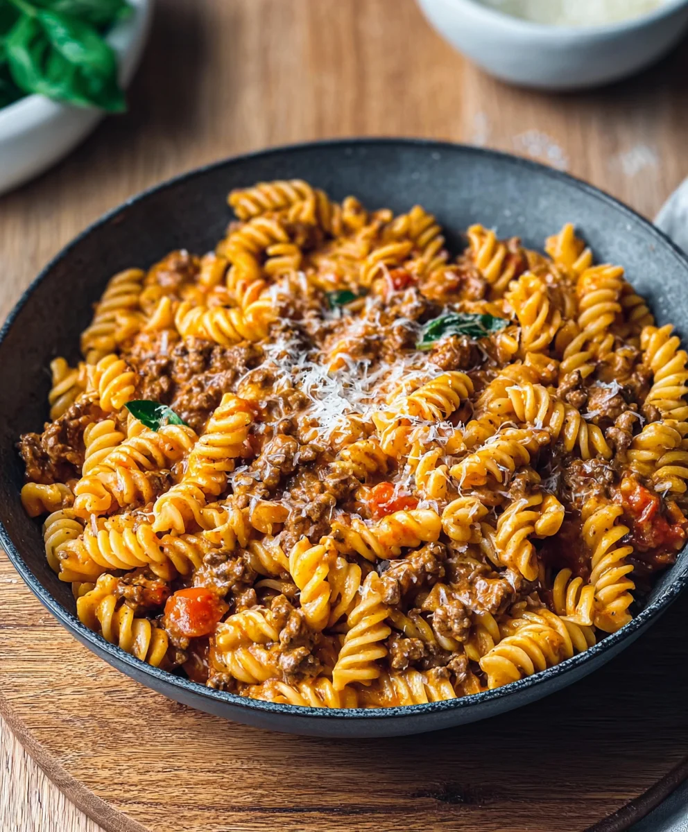 One Pot Creamy Beef Pasta - Easy Weeknight Meal