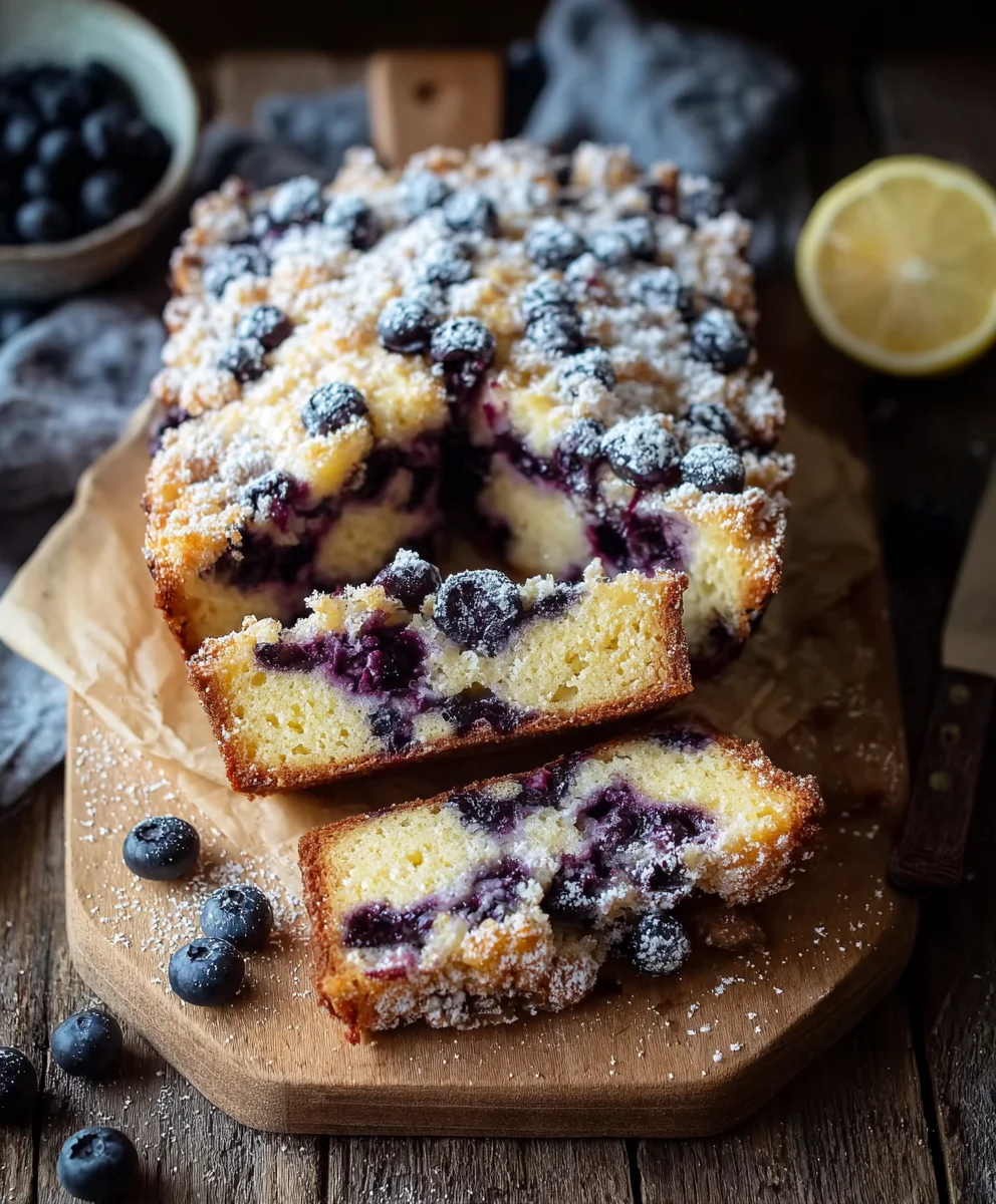 Blueberry Lemon Brioche Cake - Easy Baking