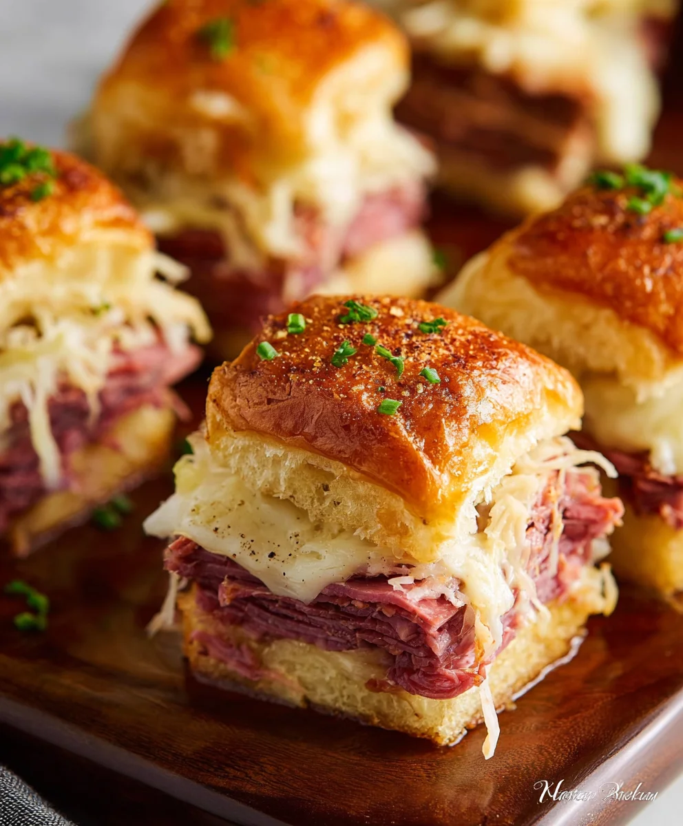 Easy Reuben Sliders- Savory Beef Delight