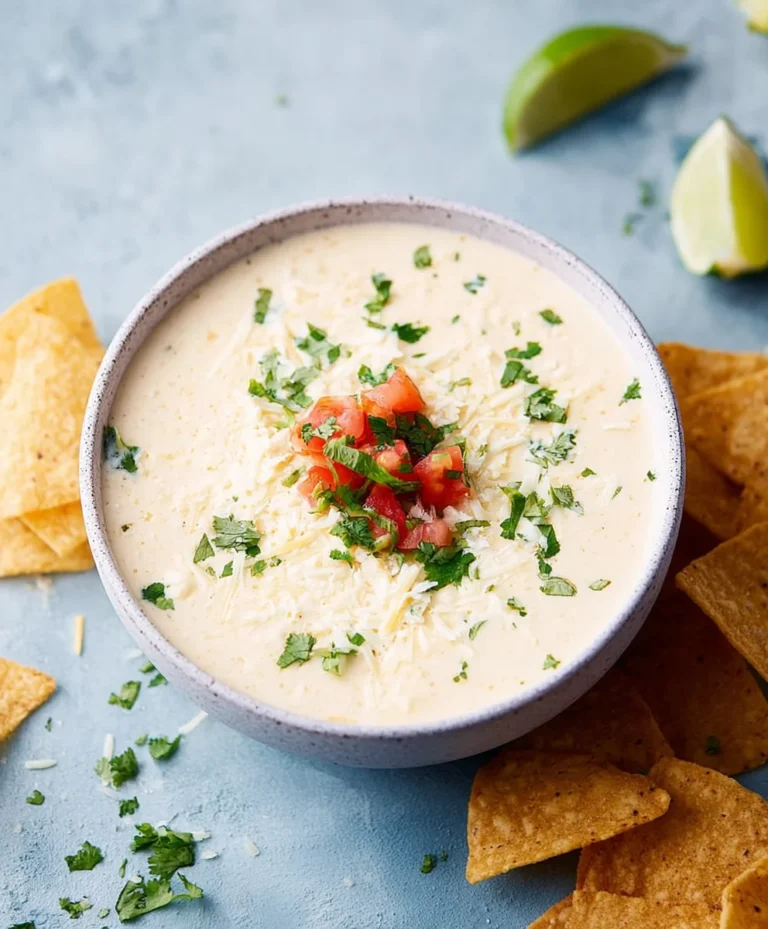Easy Crockpot White Queso Dip – Crowd Pleaser