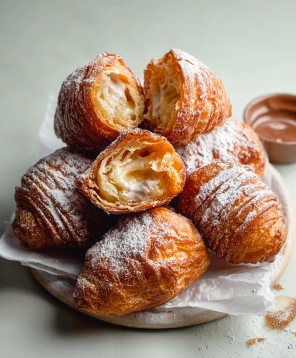 Fried Croissant Beignets-Easy Delicious Treat