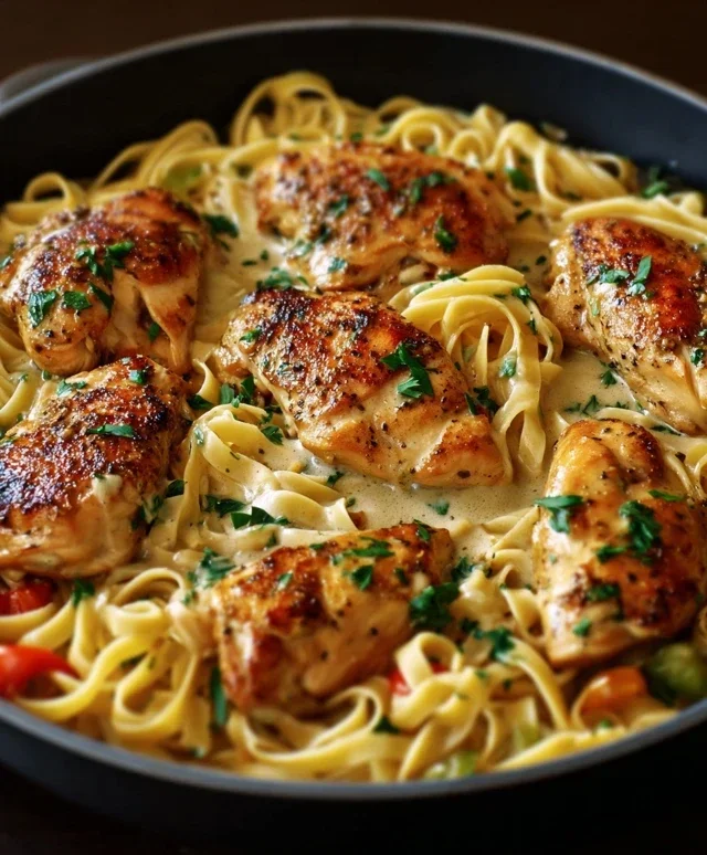 One-Pan Chicken with Buttered Noodles