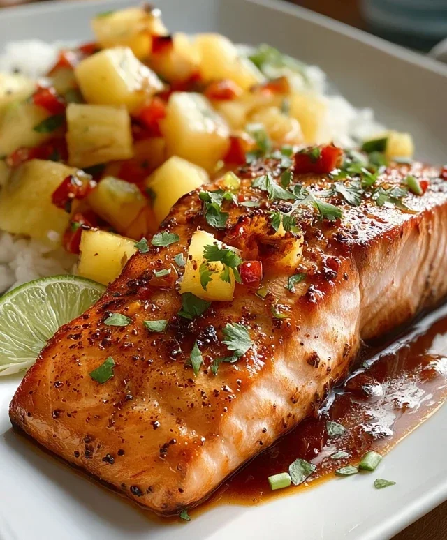Pineapple Chipotle Salmon