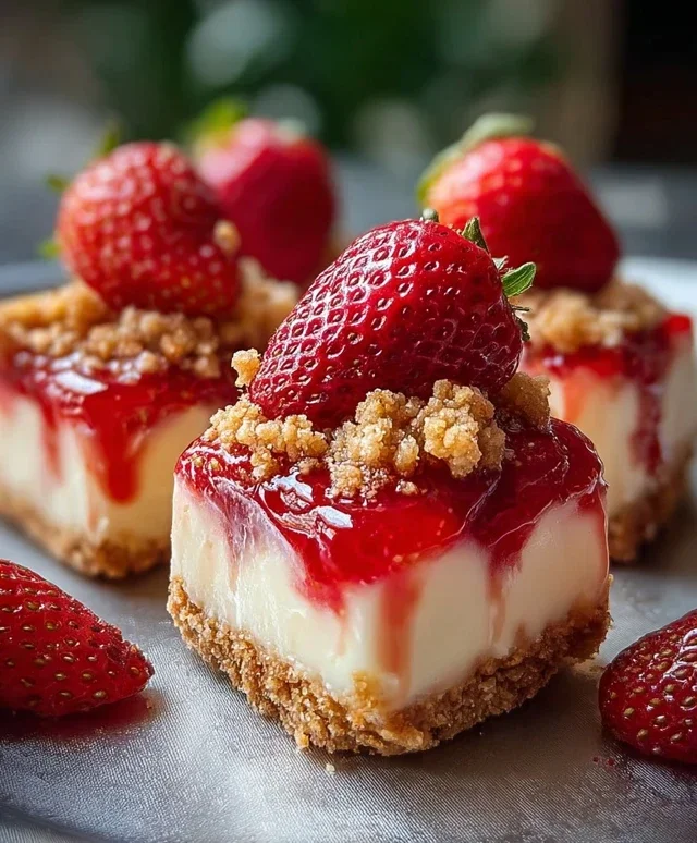 Strawberry Crunch Cheesecake Bites