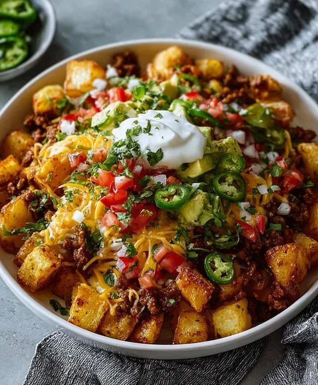 Loaded Potato Taco Bowl