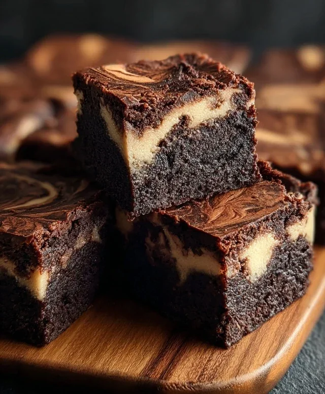 Dark Chocolate Cheesecake Brownies