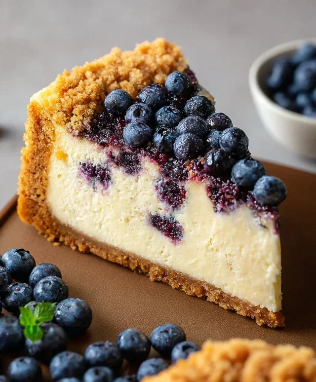 Blueberry Crum extract extractble Cheesecake