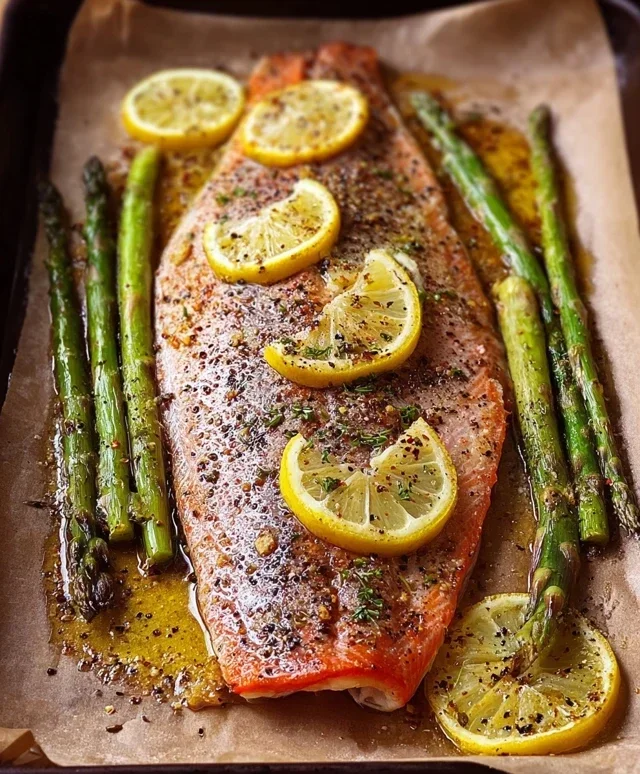 Baked Rainbow Trout with Lemon, Pepper, and Garlic